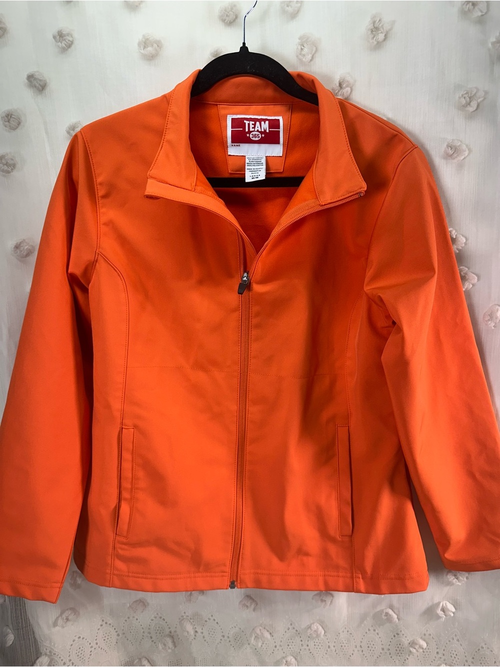 TEAM 365 Women's Orange Full Zip Jacket Size Medium